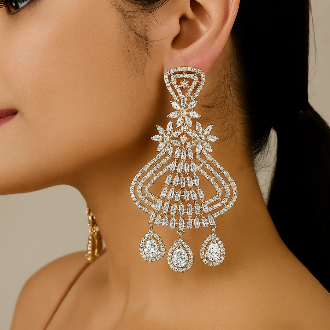 Taruvi Grounding & Elegant Tree-Inspired Earrings