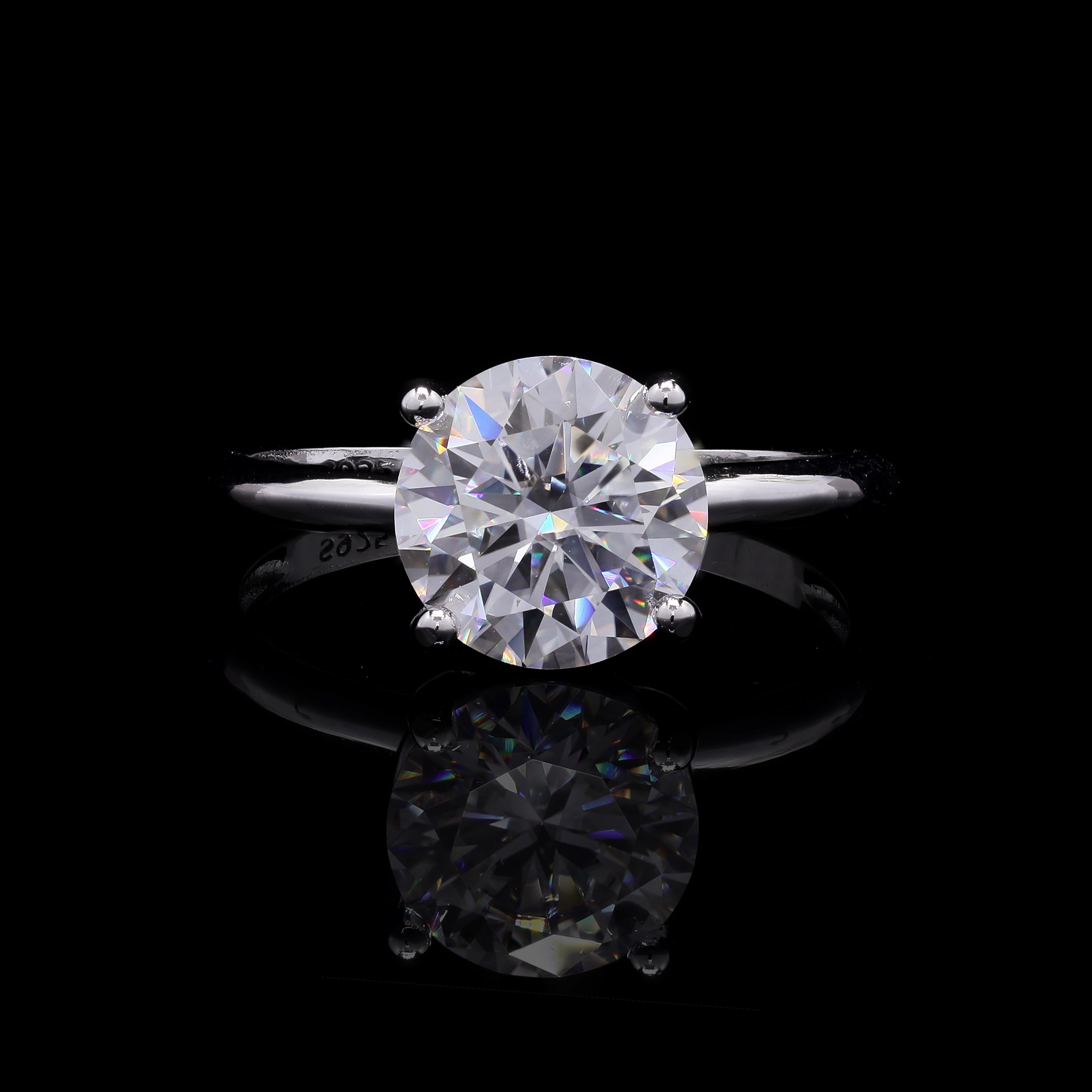 Classic Brilliance 1.25ct Moissanite Solitaire Ring – Round Cut